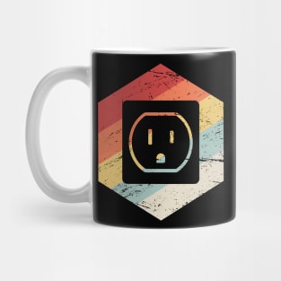 Retro Vintage Electrician Graphic Mug